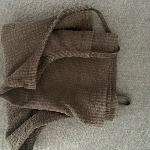 Madewell Black Seersucker Apron Tank Top XS - Picture 8 of 8